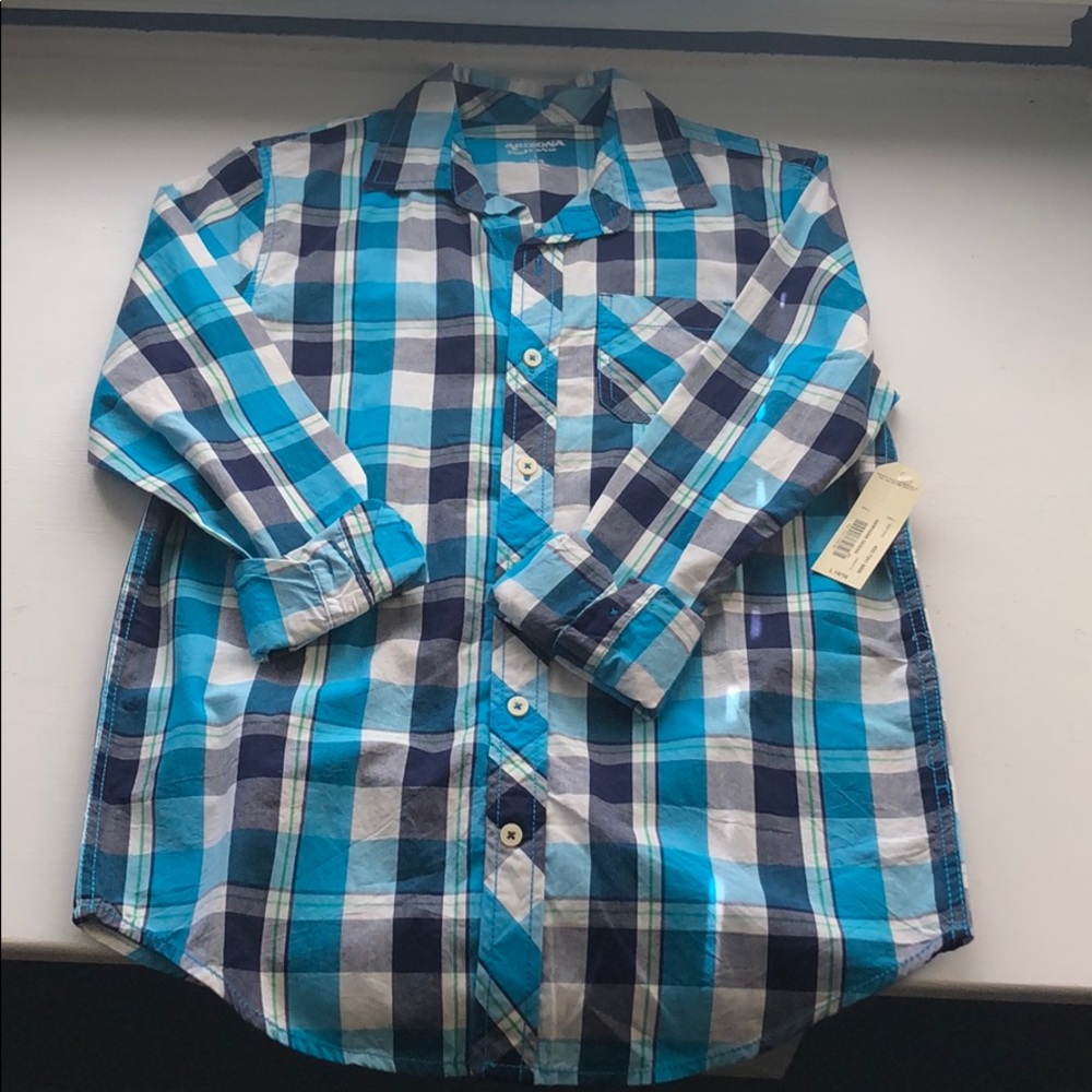 Boy’s Arizona plaid button up